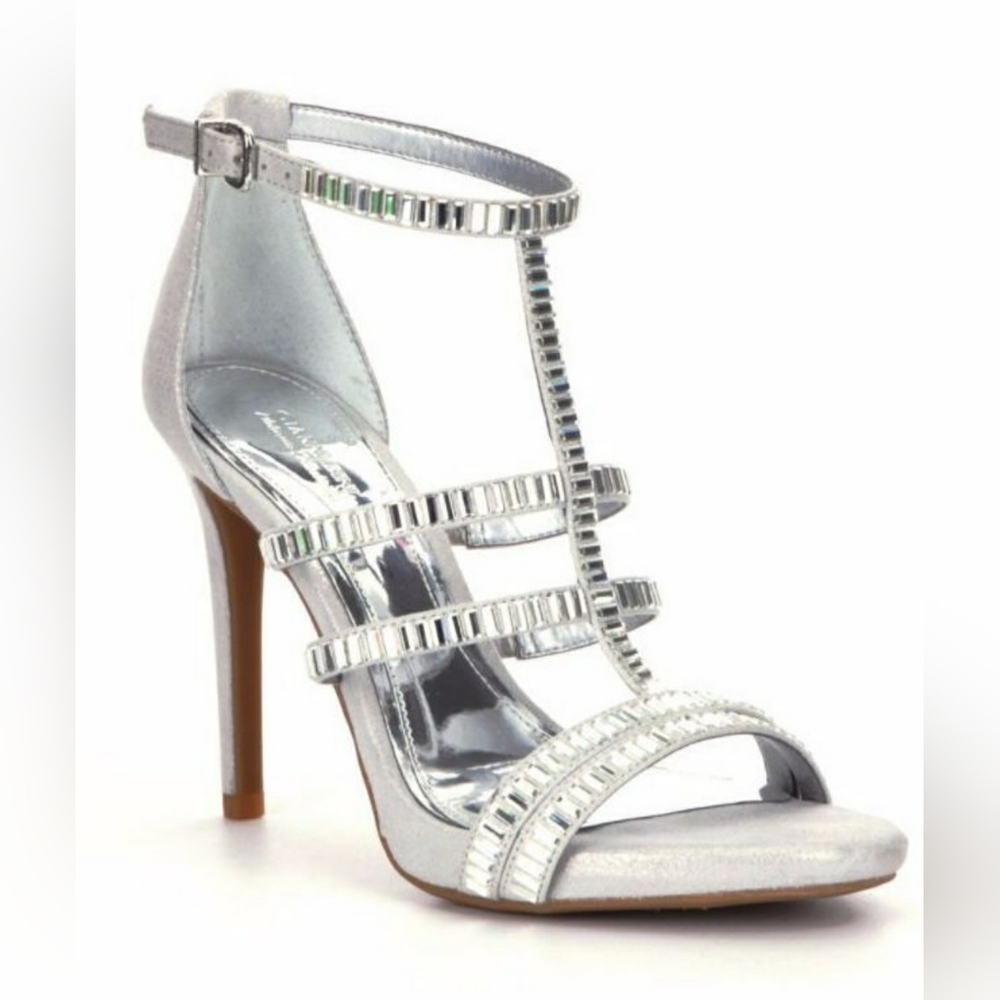 Gianni Bini Elegant Silver Strappy Women's Sandals